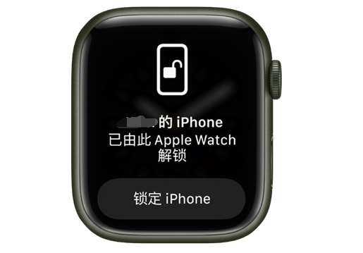 黄潭镇苹果手机维修分享用 AppleWatch 解锁配备面容 ID 的 iPhone方法 